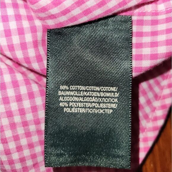 NWOT Lauren Ralph Lauren Pink and White Button Down Button Up Dress Shirt 14 - Picture 10 of 10